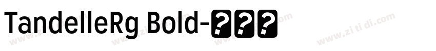 TandelleRg Bold字体转换